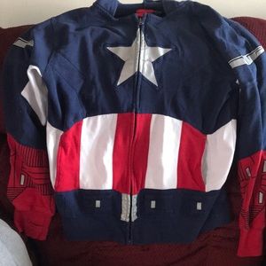 Marvel Captain America zip up sweatshirt